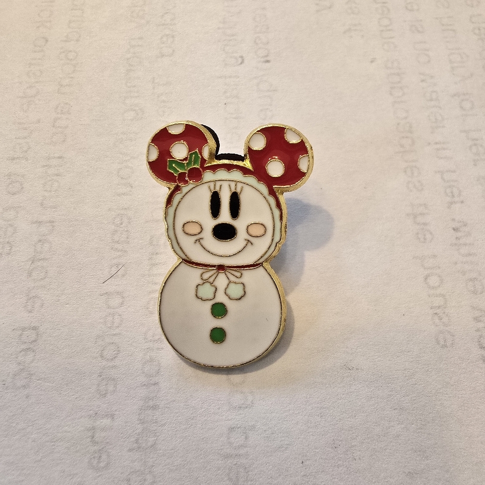 Minnie Mouse Snowman Collection Individual Disney Park Trading Pin 2009